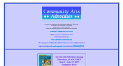 Desktop Screenshot of communityartsadvocates.org